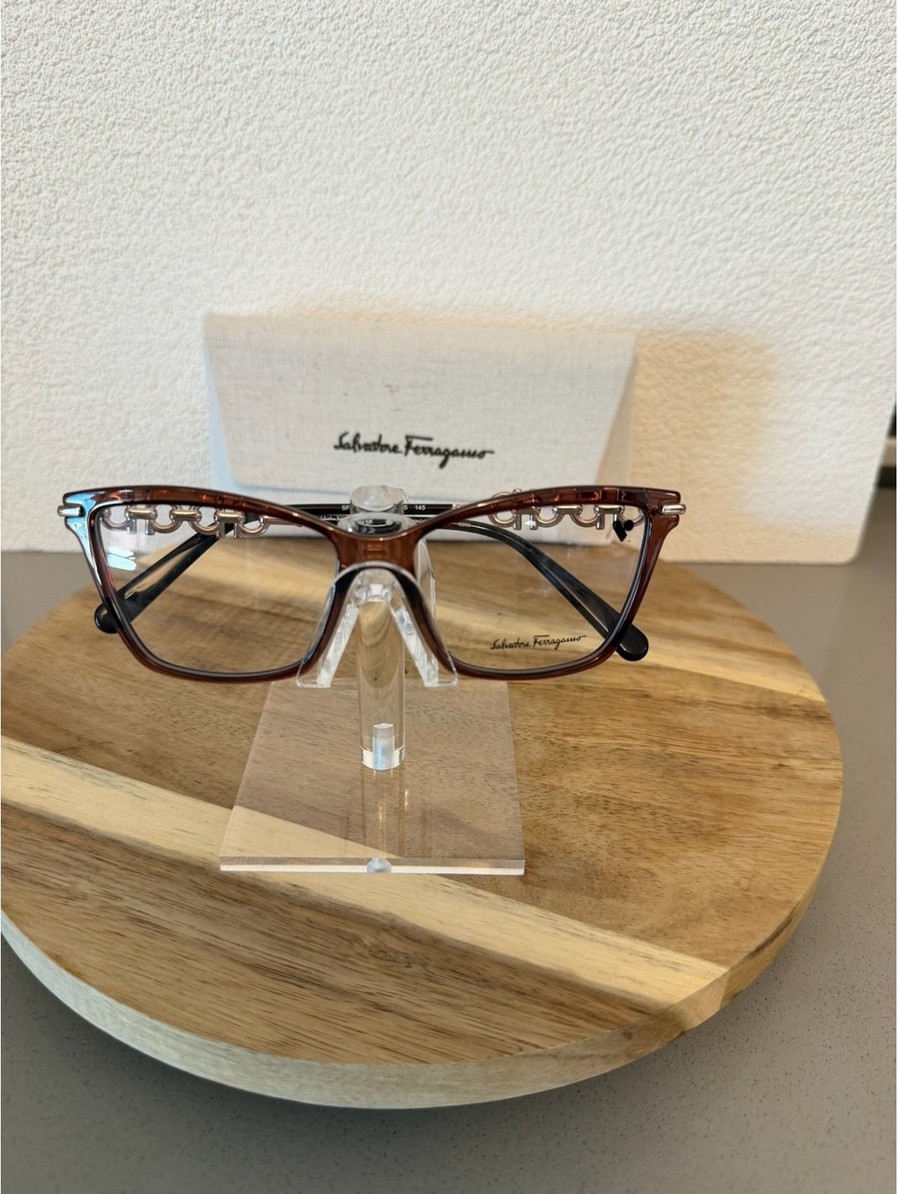 Salvatore Ferragamo Eyeglasses Brown Size OS